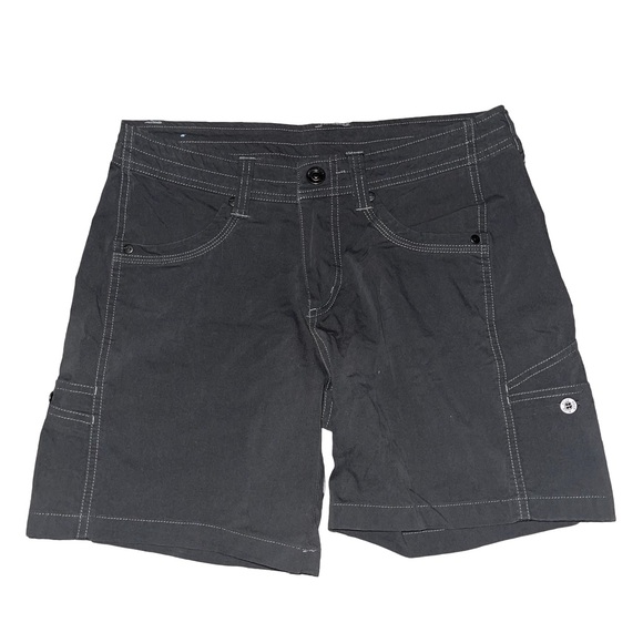 Kuhl Womens Gray Grey Free Range Shorts 6.5” Outdoor Camping Granola Hiking 6 - Picture 1 of 16